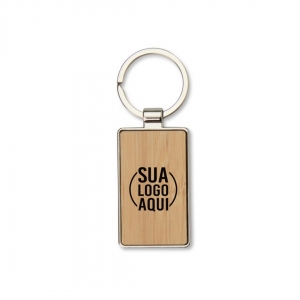 Chaveiro Metal Bambu personalizado