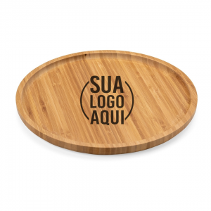 Petisqueira de Bambu 30 x 30 personalizada 