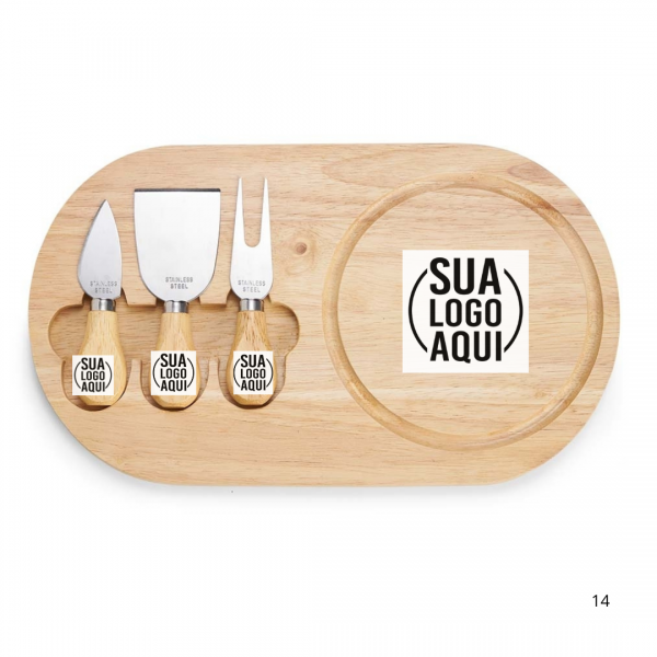 Kit Queijo 4 Peças personalizado