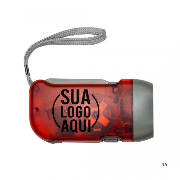 Lanterna Plástica Dínamo personalizada