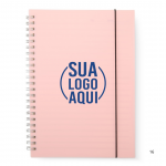 Caderno A5 Plástico personalizado