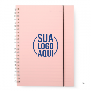 Caderno A5 Plástico personalizado