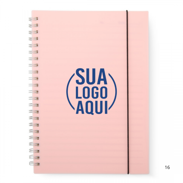 Caderno A5 Plástico personalizado