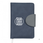 Caderneta Couro Sintético personalizado 