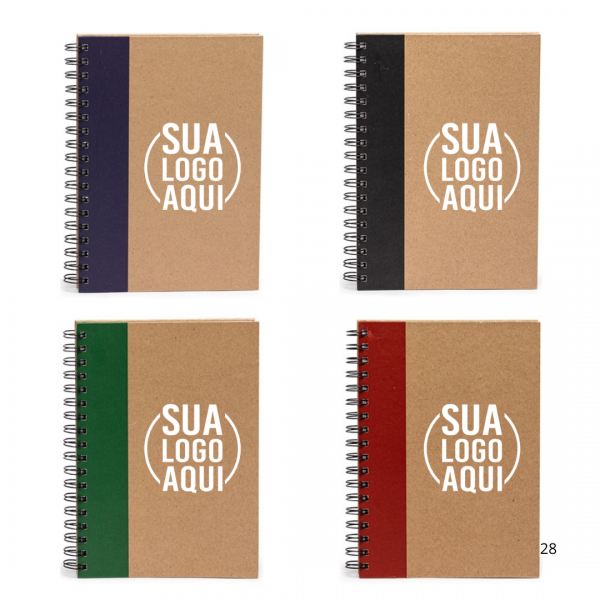 Caderno Capa Kraft personalizado