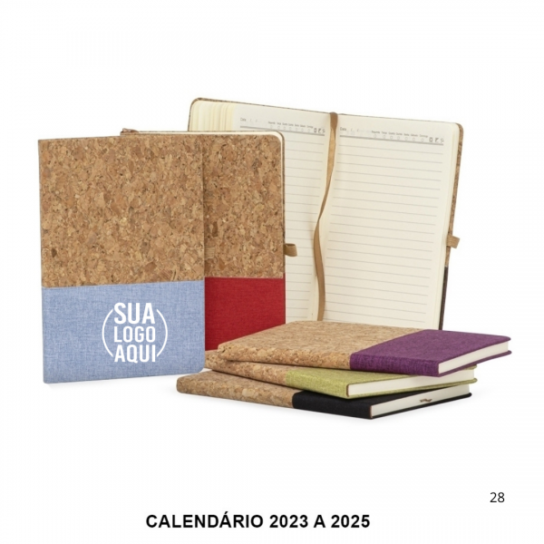 Caderneta A5 Cortiça personalizado 