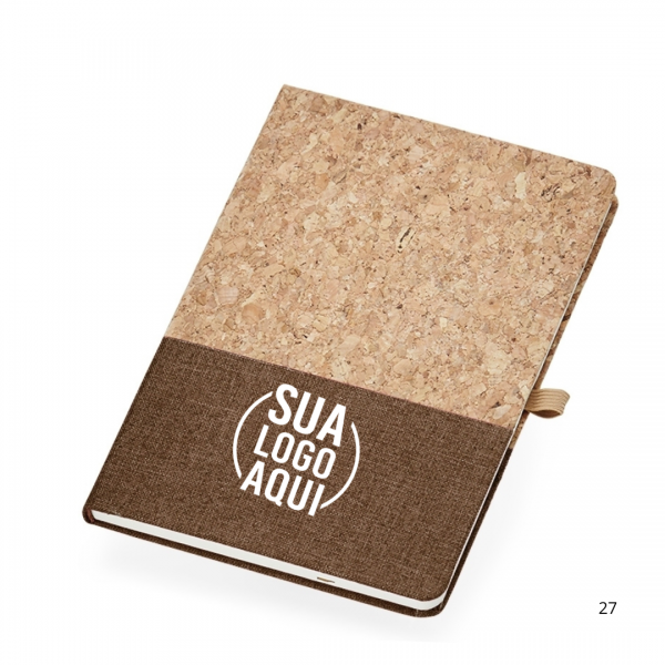 Caderneta A5 Cortiça personalizado 
