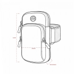 Braçadeira Esportiva Neoprene personalizada