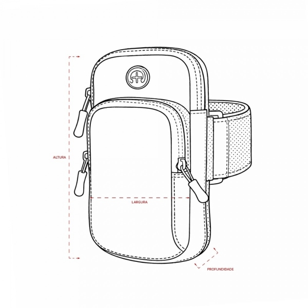 Braçadeira Esportiva Neoprene personalizada