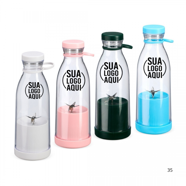 Garrafa Plástica com Misturador 380ml personalizado