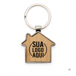 Chaveiro Metal Bambu personalizado