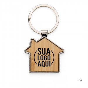 Chaveiro Metal Bambu personalizado