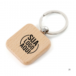 Chaveiro Madeira personalizado