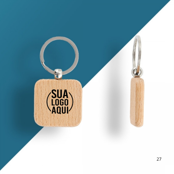 Chaveiro Madeira personalizado