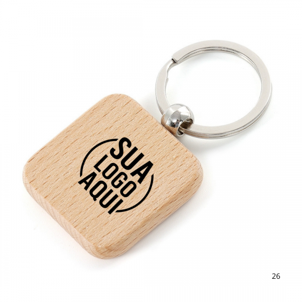 Chaveiro Madeira personalizado