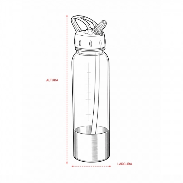 Squeeze Plástico 750ml personalizada