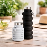 Garrafa Retrátil Silicone 500ml personalizado