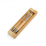 Kit Ecológico Caneta e Lapiseira Bambu personalizado