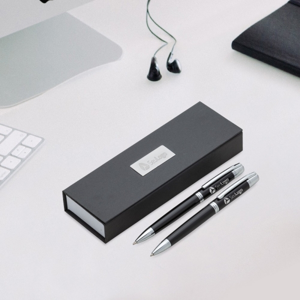 Conjunto Caneta e Lapiseira Metal personalizado 