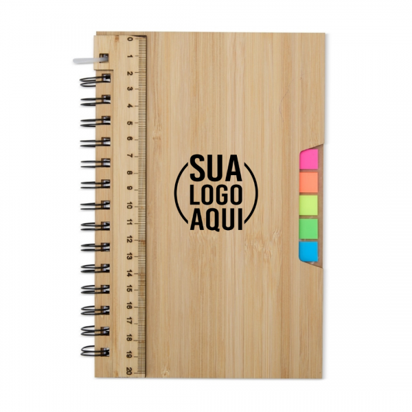Caderno A5 Bambu personalizado