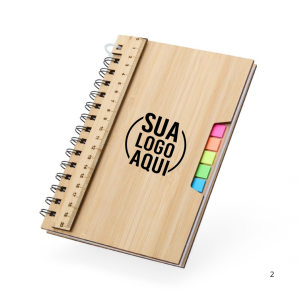 Caderno A5 Bambu personalizado