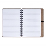 Caderno Kraft B6 com Porta Caneta personalizada