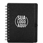 Caderno Kraft B6 com Porta Caneta personalizada
