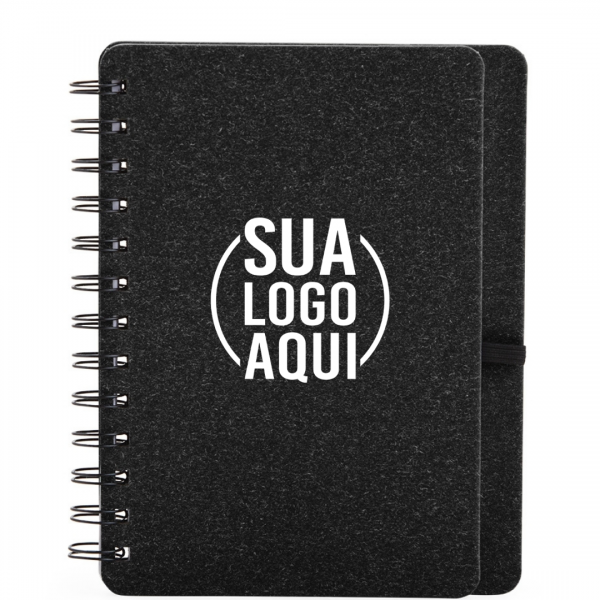 Caderno Kraft B6 com Porta Caneta personalizada