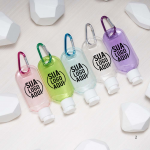 Frasco Plástico 55ml com Mosquetão personalizado