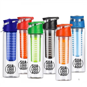 Squeeze Plástico 700ml com Infusor personalizado 