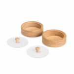 Conjunto Potes Bambu 2 Peças personalizado