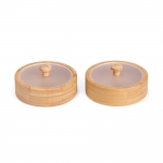 Conjunto Potes Bambu 2 Peças personalizado