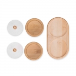 Conjunto Potes Bambu 2 Peças personalizado