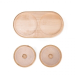 Conjunto Potes Bambu 2 Peças personalizado