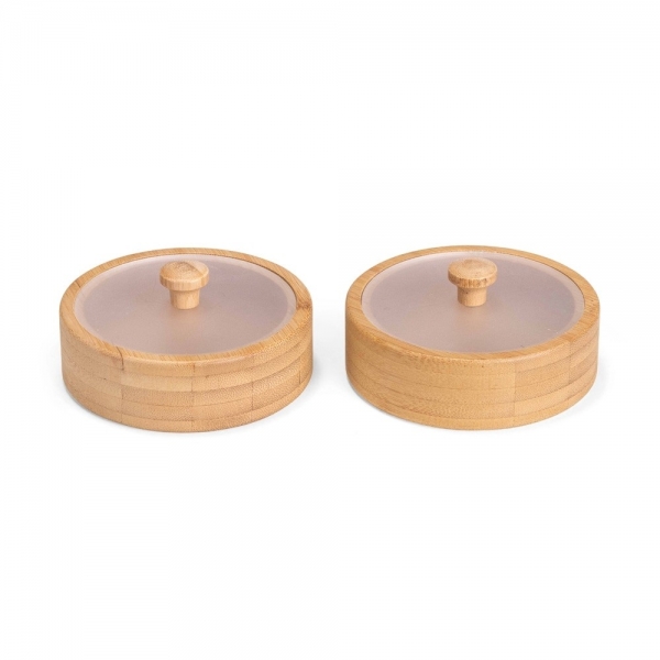 Conjunto Potes Bambu 2 Peças personalizado