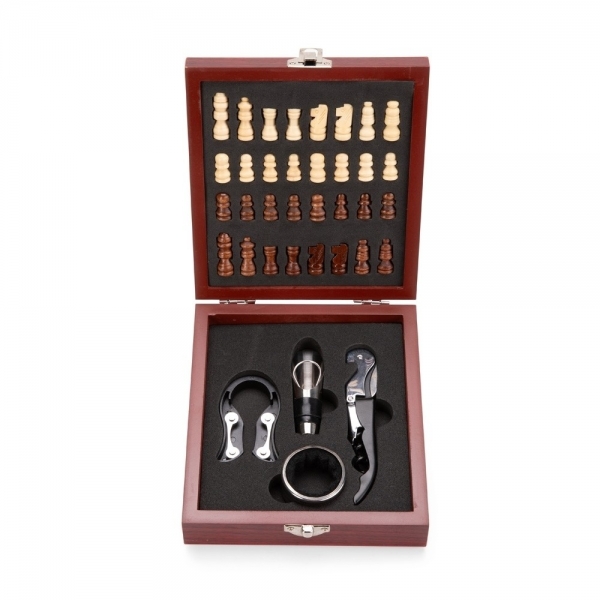 Kit Vinho Xadrez 4 Peças personalizado