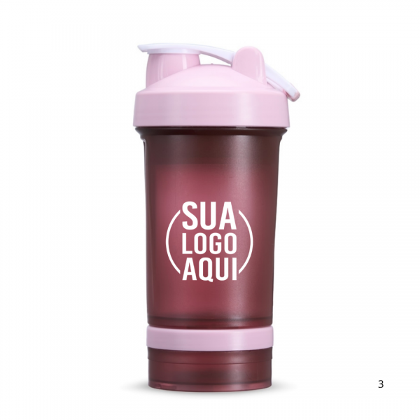 Coqueteleira Plástica 500ml personalizada