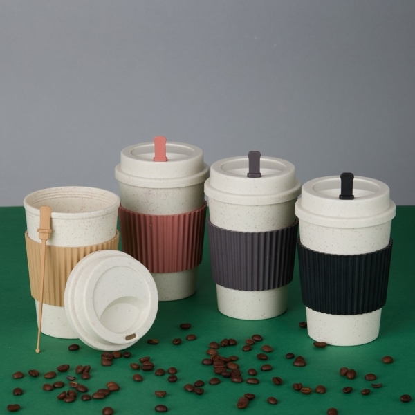 Copo Fibra de Trigo 450ml personalizado 