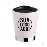 Copo Inox Parede Dupla 300ml personalizado 