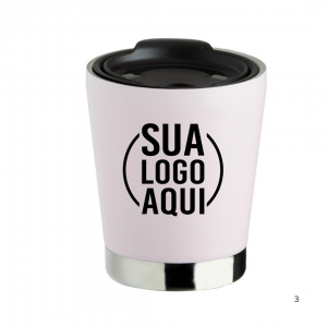 Copo Inox Parede Dupla 300ml personalizado 