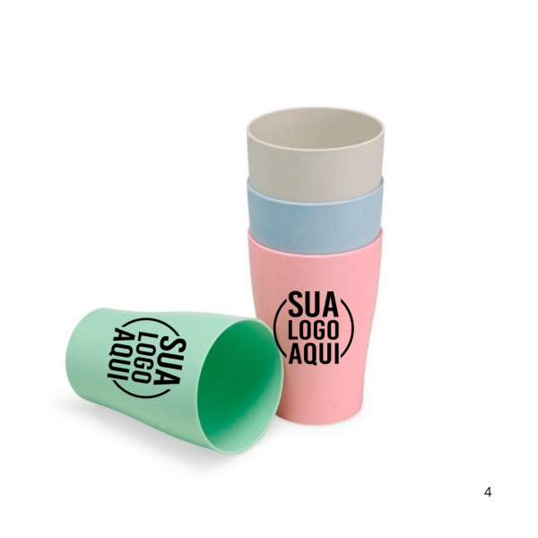 Copo Palha de Trigo 310ml personalizado 