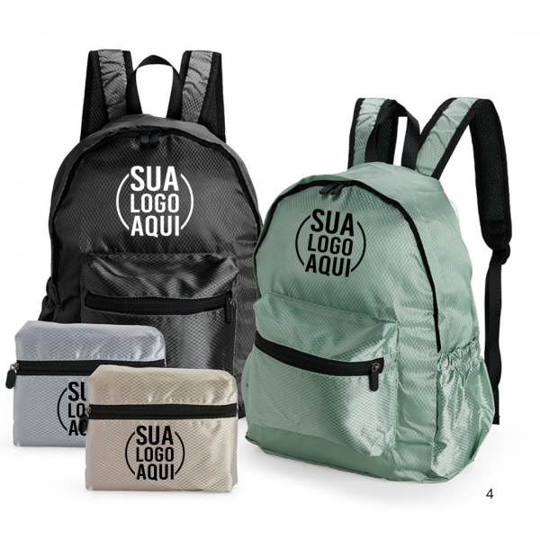Mochila Dobrável Poliéster 18L personalizado 