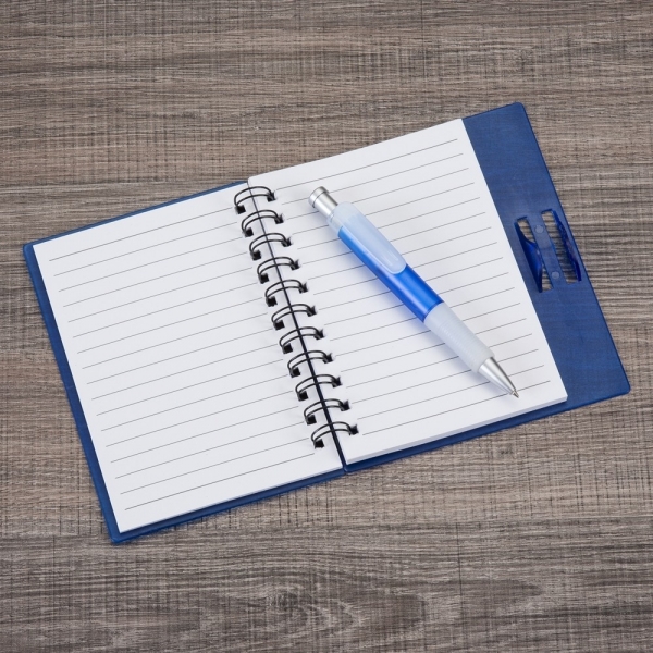 Caderno Plástico com Caneta personalizado 