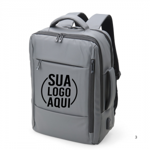 Mochila Couro Sintético USB 25L personalizado 