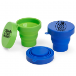 Copo Retrátil de Silicone 150ml personalizado 